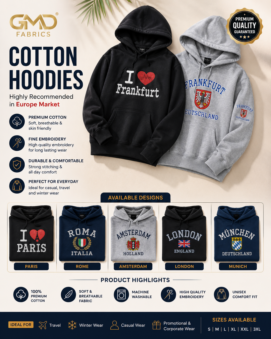 Cotton Hoodies — Europe Edition