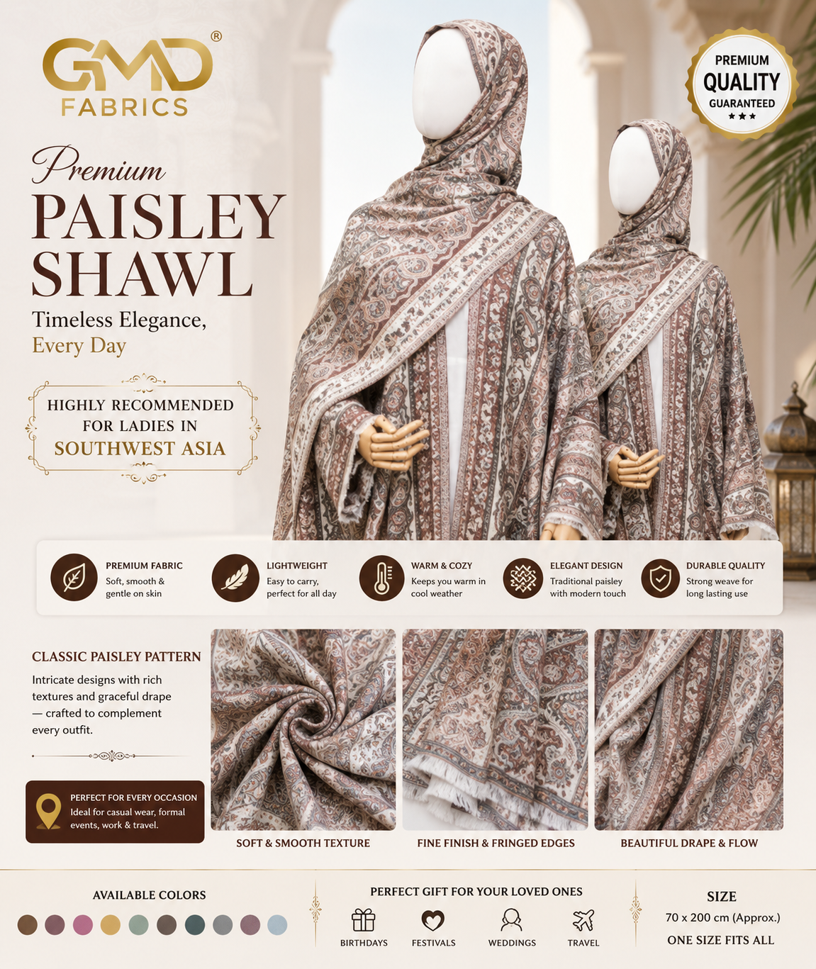 Premium Paisley Shawls