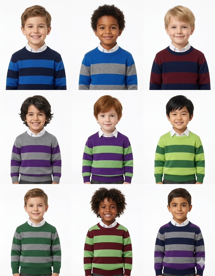 School Sweater — Border Strip