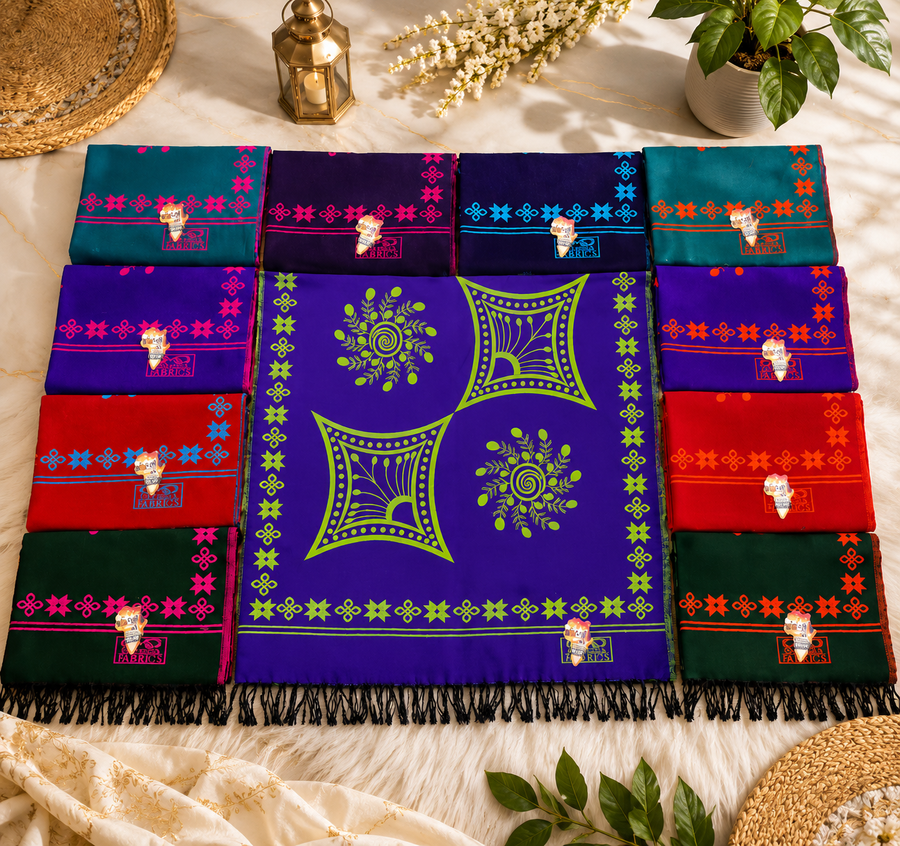 Geometric Print Shawls